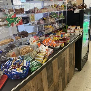 a variety of food items