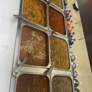 a variety of food items