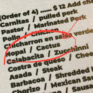 Yes, cactus tacos