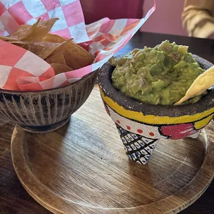 Chips and guacamole