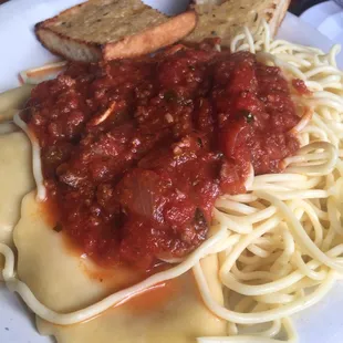 Half &amp; Half (Half Spaghetti &amp; Half Ravioli)