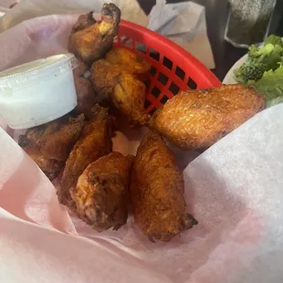 Dry tiny pieces of wings