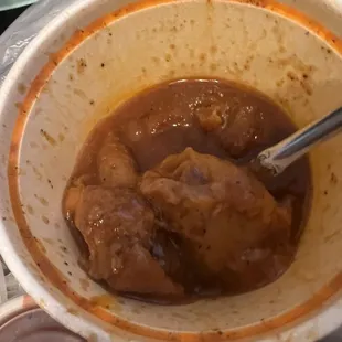 Chicharron in red sauce. So delicious