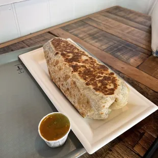 Bean and cheese burrito