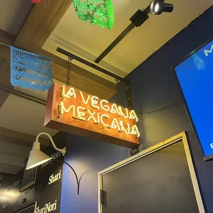 Restaurant sign.