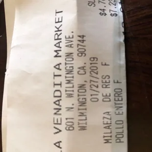 Here is my receipt for the nonbelievers out there (lol).