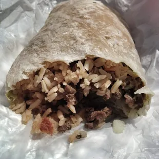 Carne asada burrito