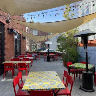Can&apos;t wait for warmer weather to sit out here on this cute patio!