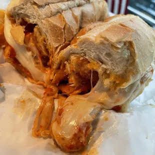 Chicken Parmigiana Hero.