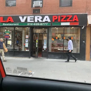 a man walking down the street