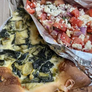 8. Spinach &amp; Artichoke Alfredo Pizza