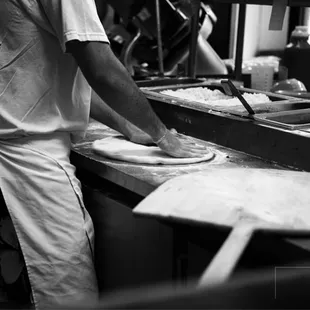Hand-tossed pizza.
