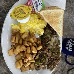 Shredded Steak &amp; Eggs