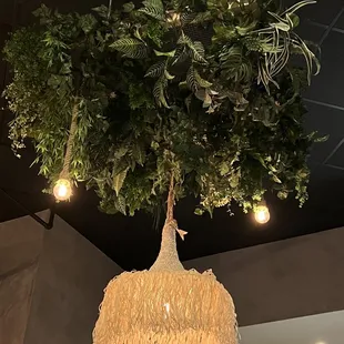 Interesting chandelier - very tropical