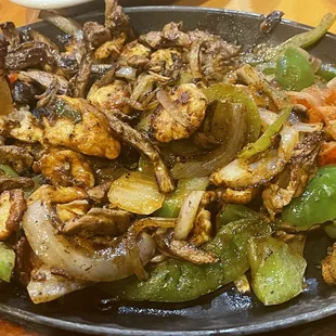 Chicken and steak fajitas, don't bother