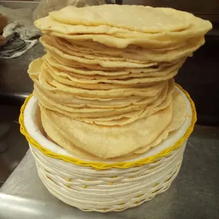 FRESH HAND MADE CORN TORTILLAS, EVERY DAY !