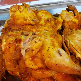 Grilled chicken on weekends only.