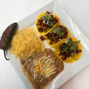 La Victoria Tacos y Mariscos Restaurant - taco plate by La Victoria Tacos y Mariscos Restaurant