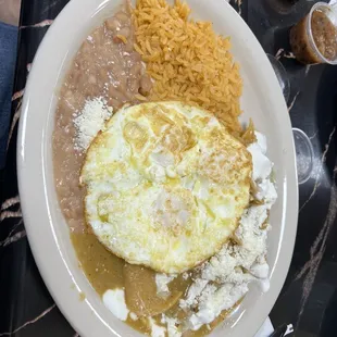Chilaquiles verdes are excellent