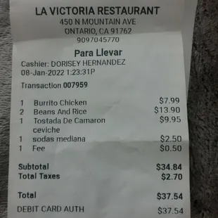 Receipt