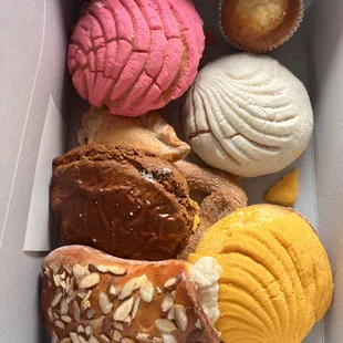 a variety of pastries