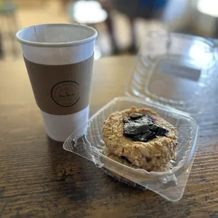 Homemade elderberry almond shortbread.