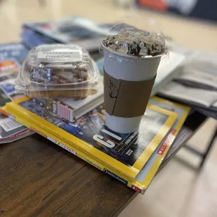 a cup of coffee on a table