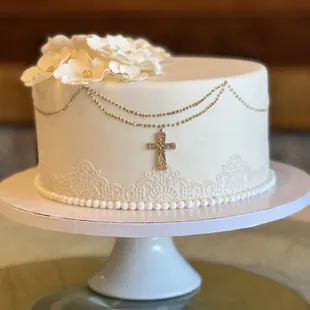 Baptism Chocolate and Earl Grey Cake