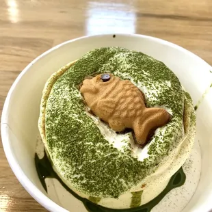 Green tea soufflé