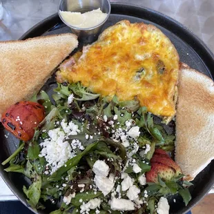 Daily special- quiche with mushrooms and spinach