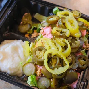 Lettuce bowl with Chicken Shawarma