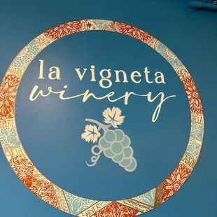 a sign for the winery