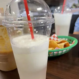 Lemonade, birria tacos sopes de asada, enchiladas