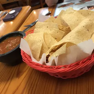 Complimentary chips &amp; salsa