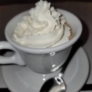 a cup of whipped cream