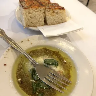 Complimentary - excellent olive oil and pesto