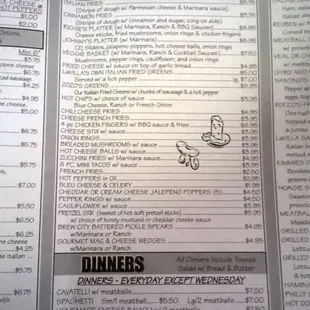 Current Menu (6/2015)
