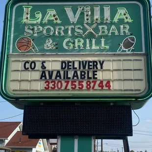 The outdoor sign