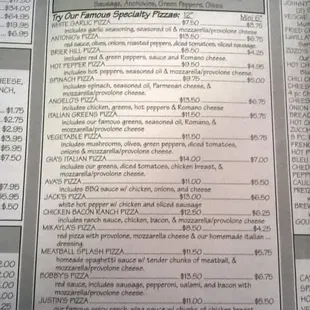 Current Menu (6/2015)