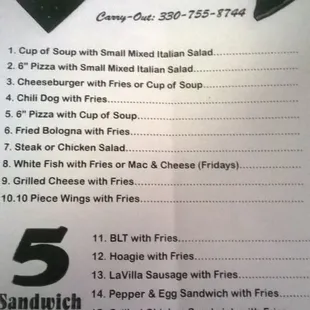 Lunch Specials (6/2015)