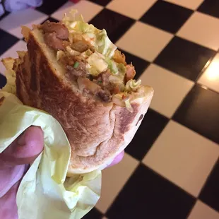 I took a bite! Carne asada torta!!