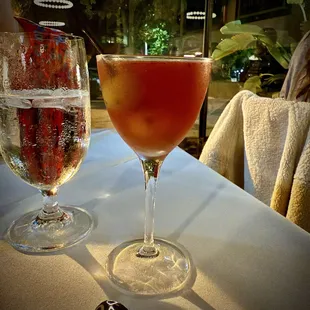 Filthy martini, on request and perfection!