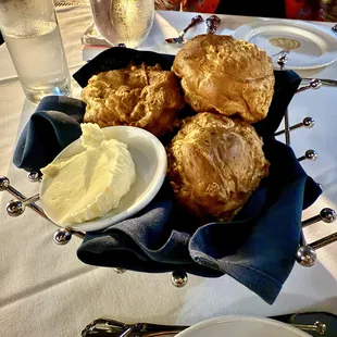 Gougeres and very delicious butter