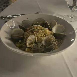 The linguini and clams