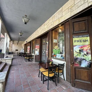Outdoor seating