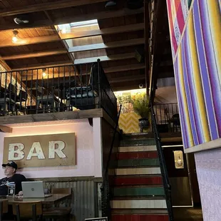 Upstairs dining area