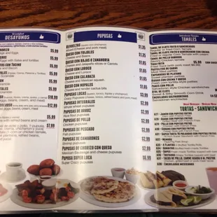 Menu inside