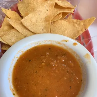 Chips with salsa