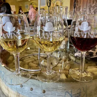 Pre-poured wine flights