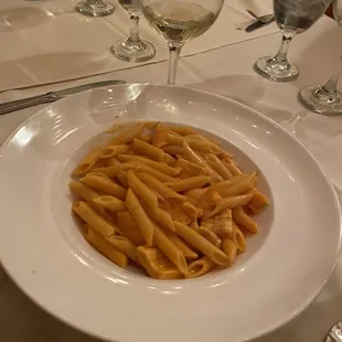 Penne with vodka sauce